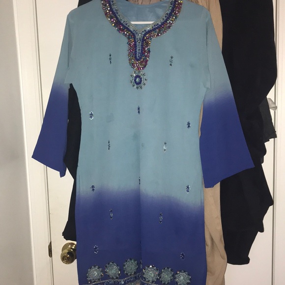 Indian Pakistani top shirt kurta kameez - Picture 1 of 4